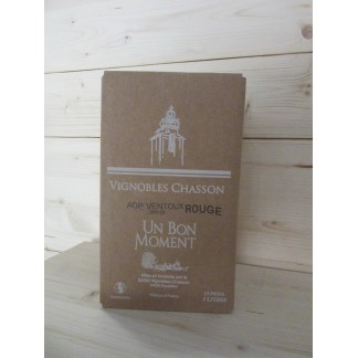 Un Bon Moment rouge 5L - Chasson - Château Blanc, Vignobles Chasson