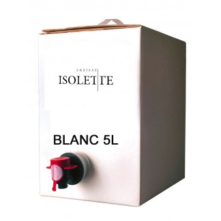 Bib 5L Blanc - Château de  l'Isolette - Isolette - Château de l'Isolette