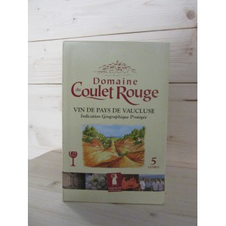 Bib 5L rouge Vin de Pays Vaucluse Le Coulet Rouge - Coulet Rouge - Domaine du Coulet Rouge