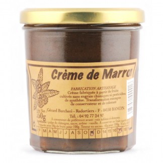 Crème de Marron 350g - Entre Lure & Ventoux - Famille Burcheri