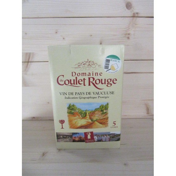 Bib 5L blanc Vin de Pays Vaucluse Le Coulet Rouge Coulet Rouge - Domaine du Coulet Rouge IGP