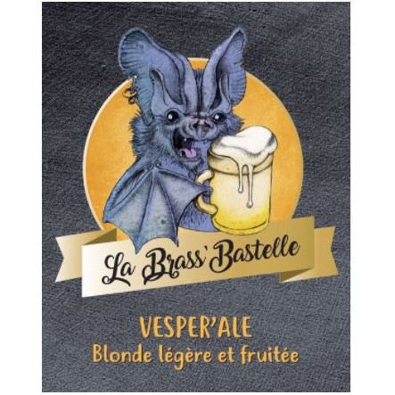 BIERE BLONDE VESPER'ALE BRASS'BASTELLE 33CL