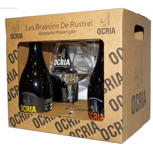 Coffret Ocria 4 bières + 2 verres  