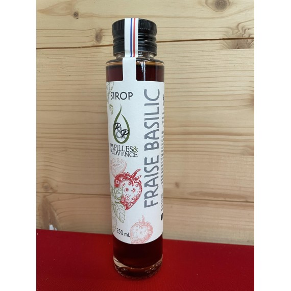 Sirop Fraise Basilic Papilles Et Provence  