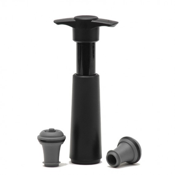 Pompe vacuvin + 2 bouchons Vinolem 