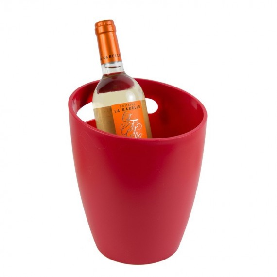 Seau à glace rouge Vinolem 