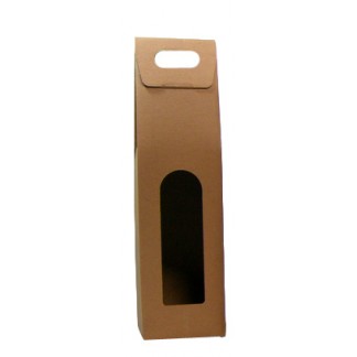Valisette cadeau kraft 1 bouteille