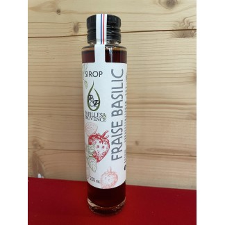 Sirop Fraise Basilic Papilles Et Provence - Papilles Et Provence