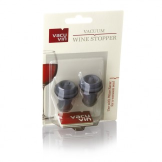 Lot de 2 bouchons gris Vacuvin